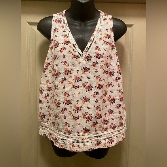 CASLON Floral Tank Top size M - Picture 2 of 12